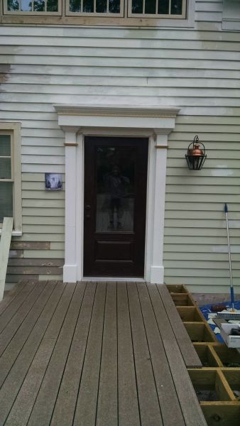 Custom entryway arch